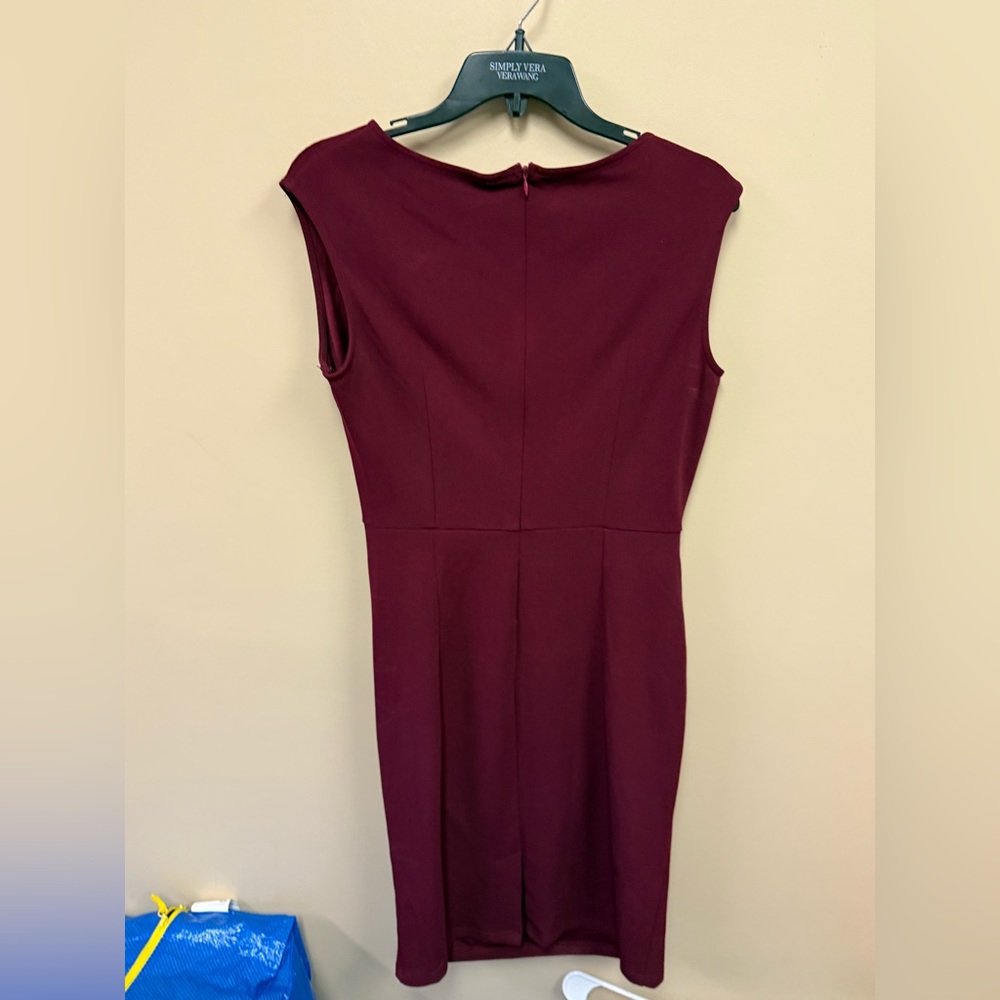 Miusol Elegant Burgundy Sleeveless Dress size XL NWT - Picture 2 of 4